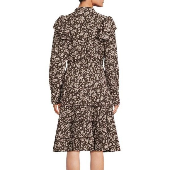 Area Stars NWT Brown Ashley Floral Fit & Flare Dress - Picture 2 of 10